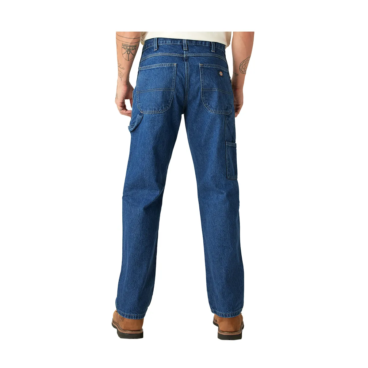 Dickies Relaxed Fit Heavyweight Carpenter Jeans - Stonewashed Indigo Blue