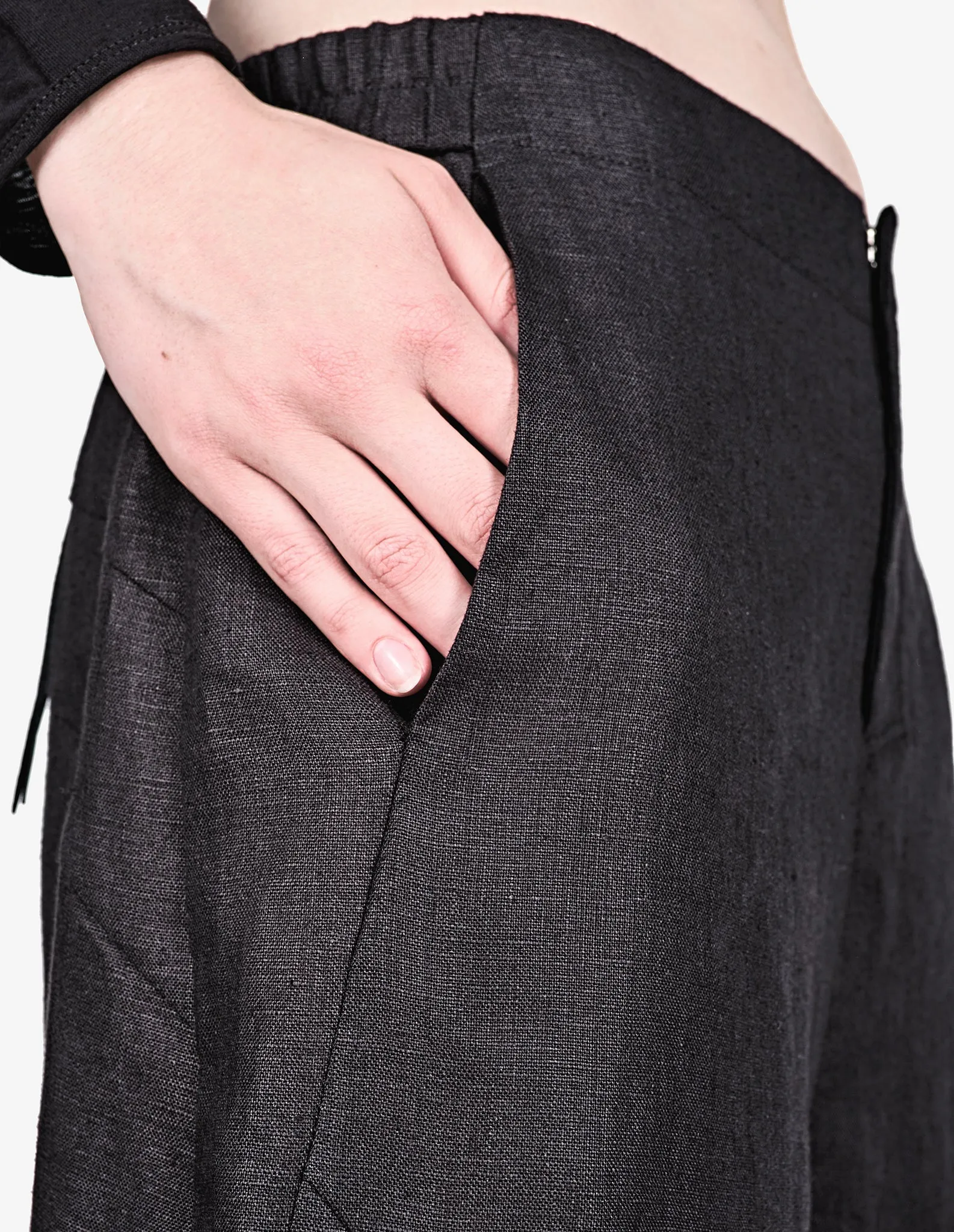 Drop Crotch Linen Pants