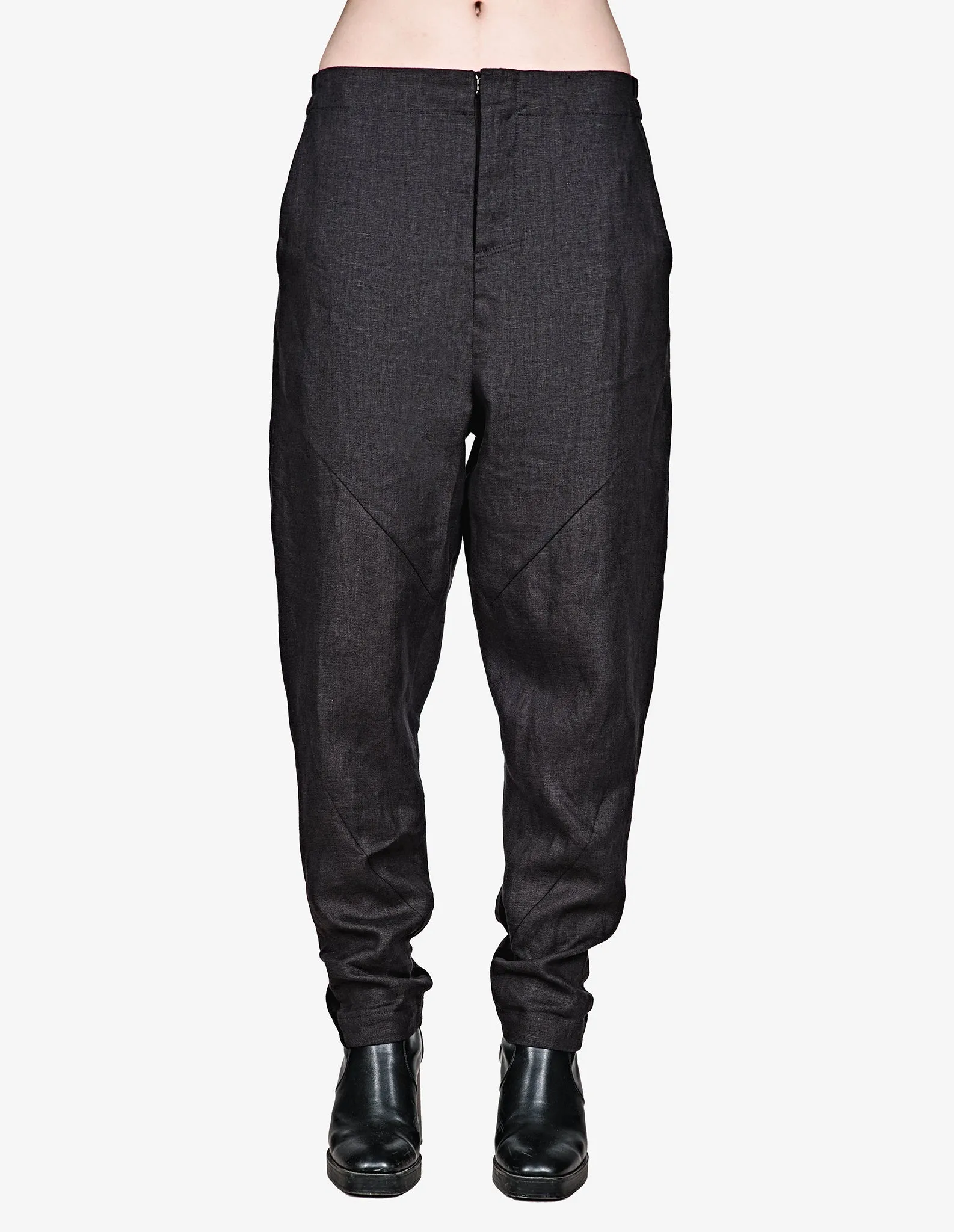 Drop Crotch Linen Pants