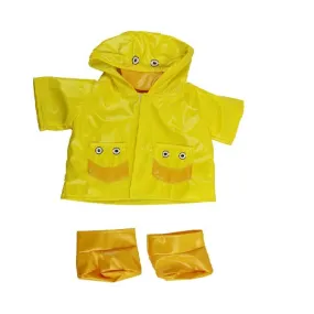 Duck Raincoat Teddy Bear Outfit