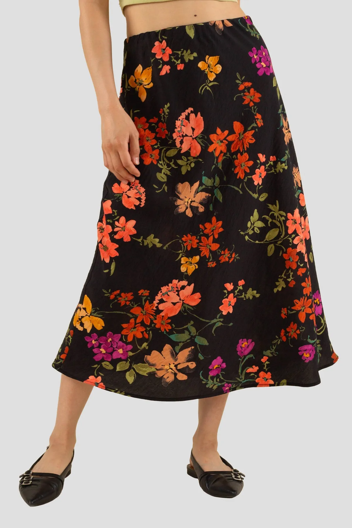 Duffy Floral Midi Skirt