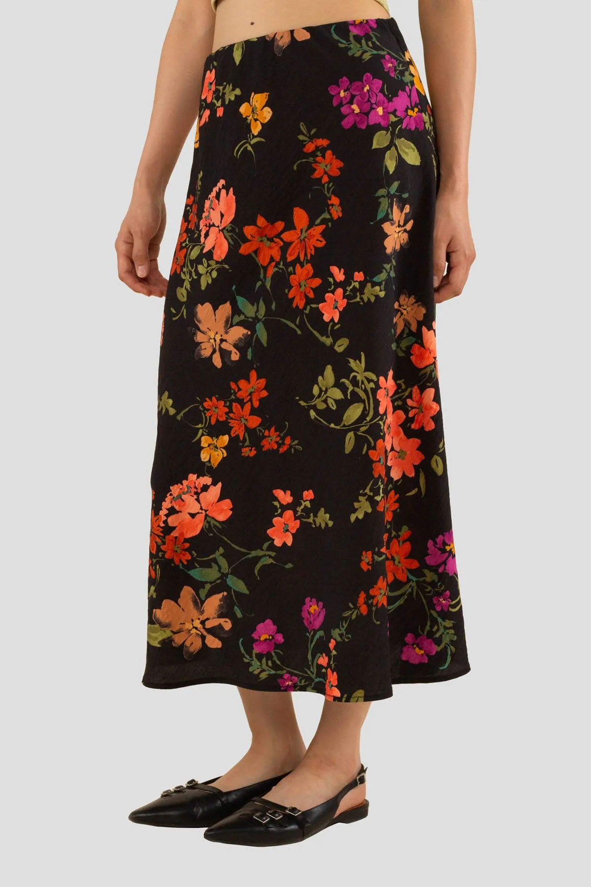 Duffy Floral Midi Skirt