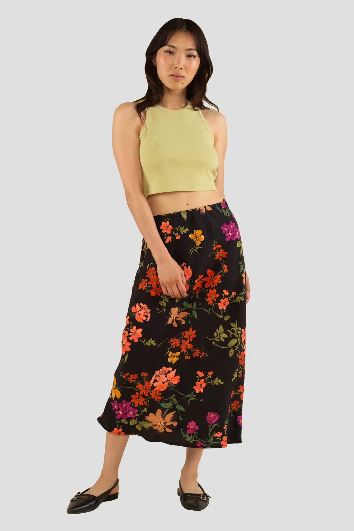 Duffy Floral Midi Skirt