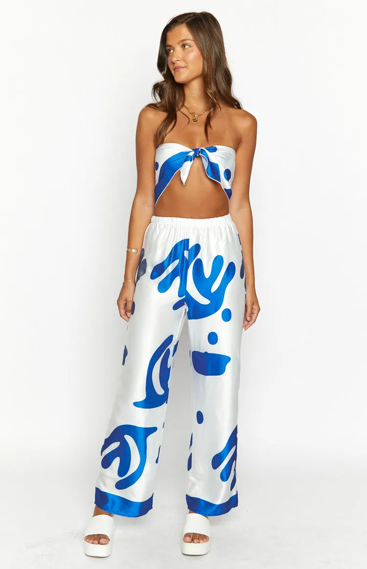 Dylan Blue Print Pants