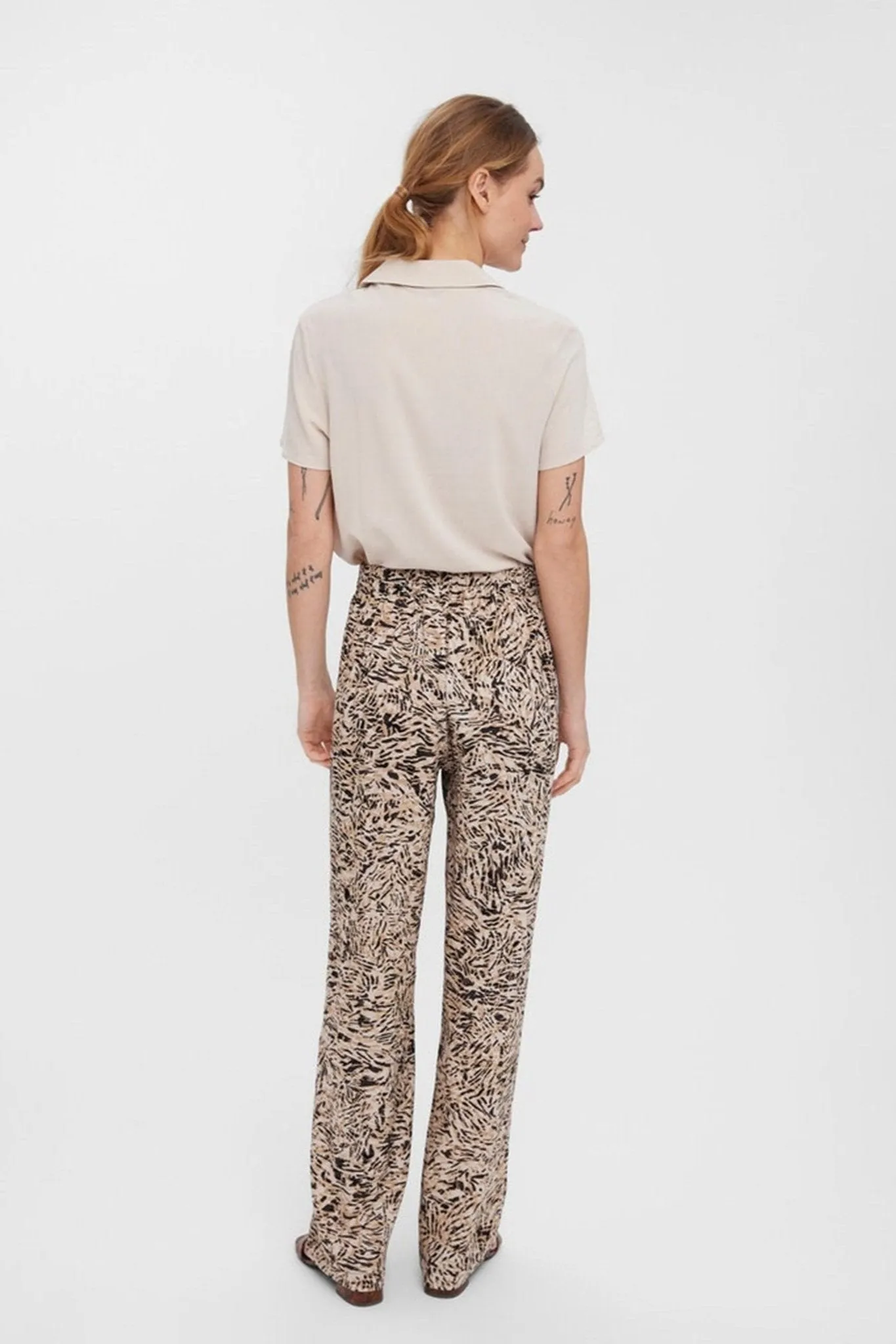 Easy Wide Pants - White Pepper