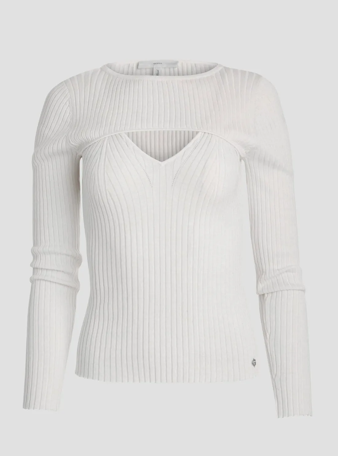 Eco White Marion Knit Top