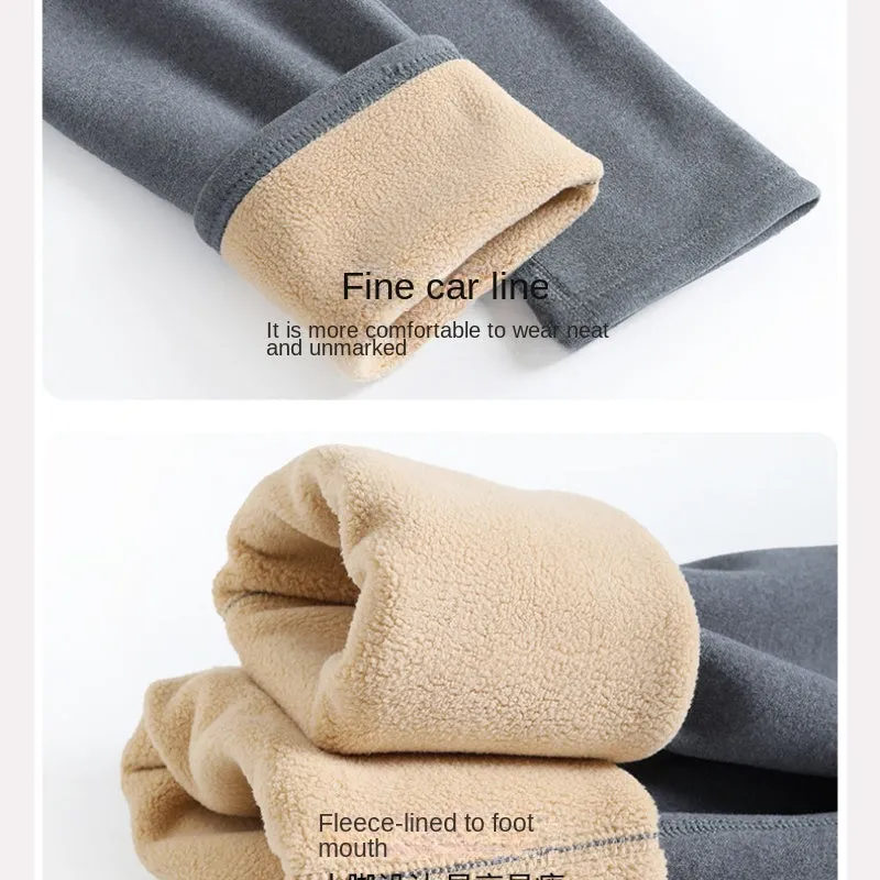 Elastic Thick Warm 2 Pieces Unisex Winter Thermal Set