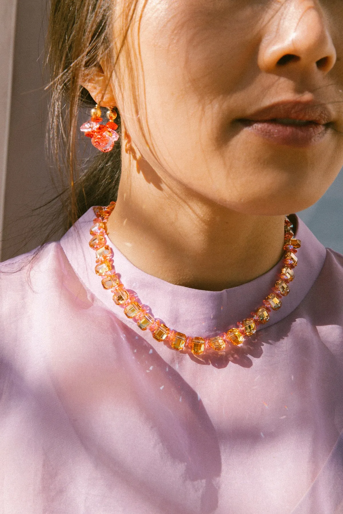 Flowering Quince Necklace