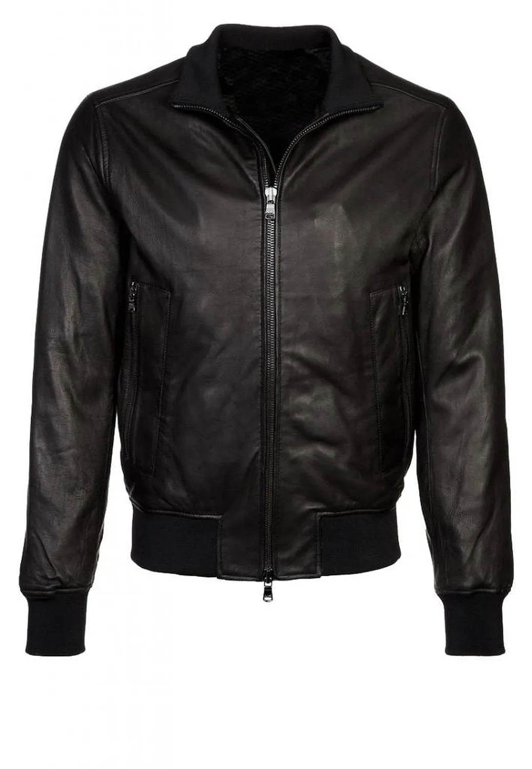 Fluxara Brown Bomber Leather Jacket