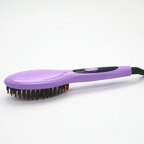 Free Shipping Brush Hair Straightener Comb Irons Electric Hair Straightener Brush  Anti Scald Comb Auto Massager