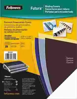 Futura Presentation Binding System Covers 11 X 8-1/2 Opaque Black 25/Pack