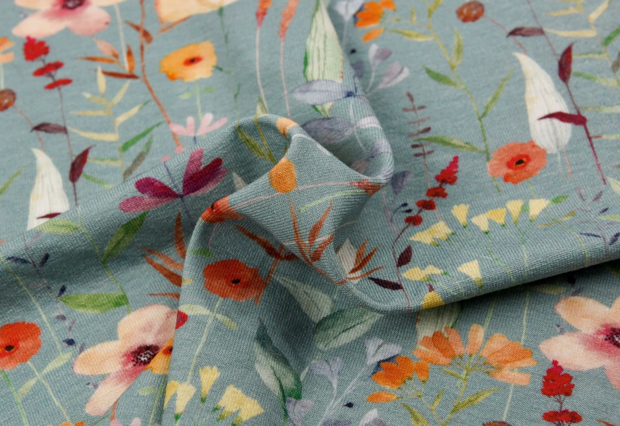 Garden Blossom  Viscose Spandex Jersey Fabric - 6454