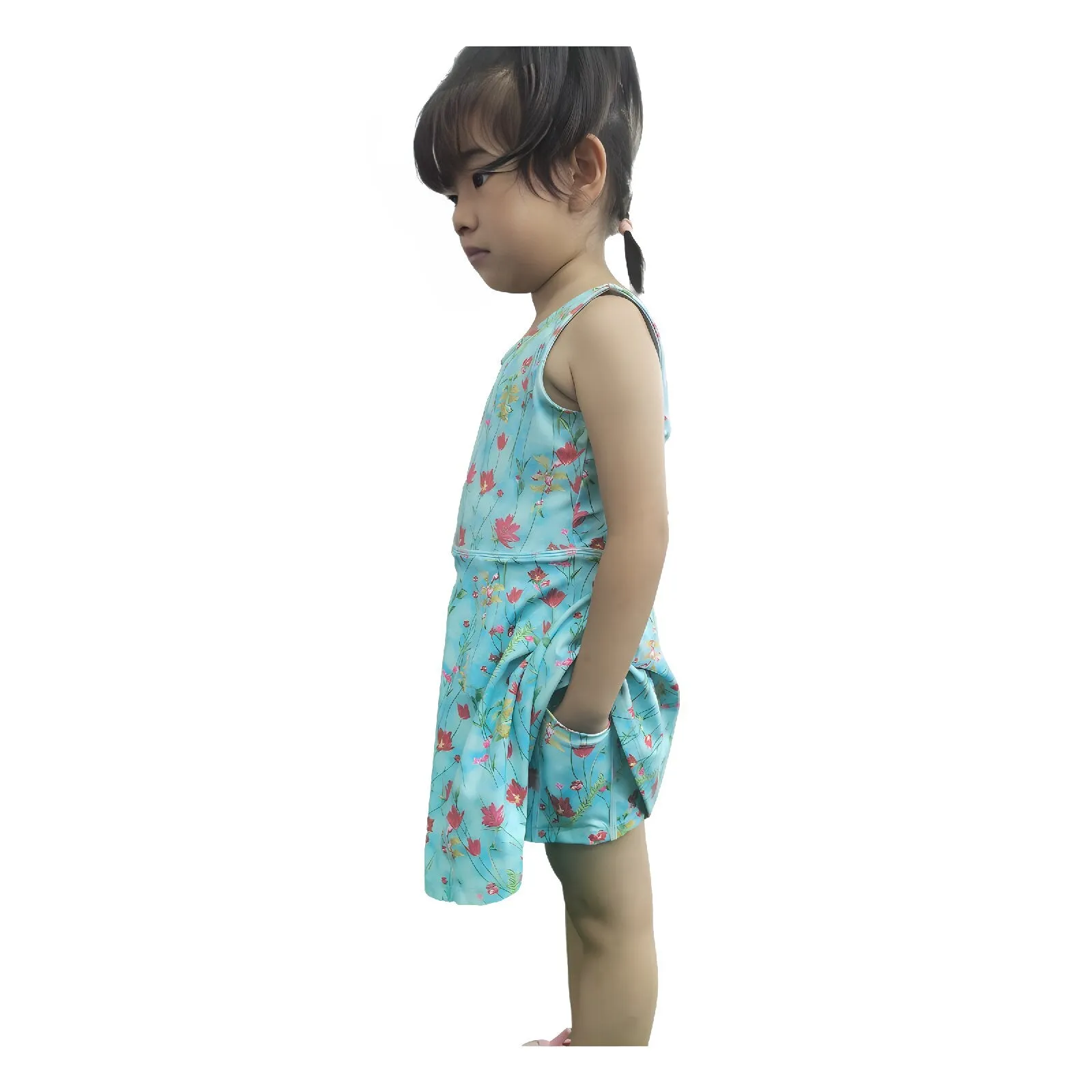 Girls Youth Floral Print Sun Dress