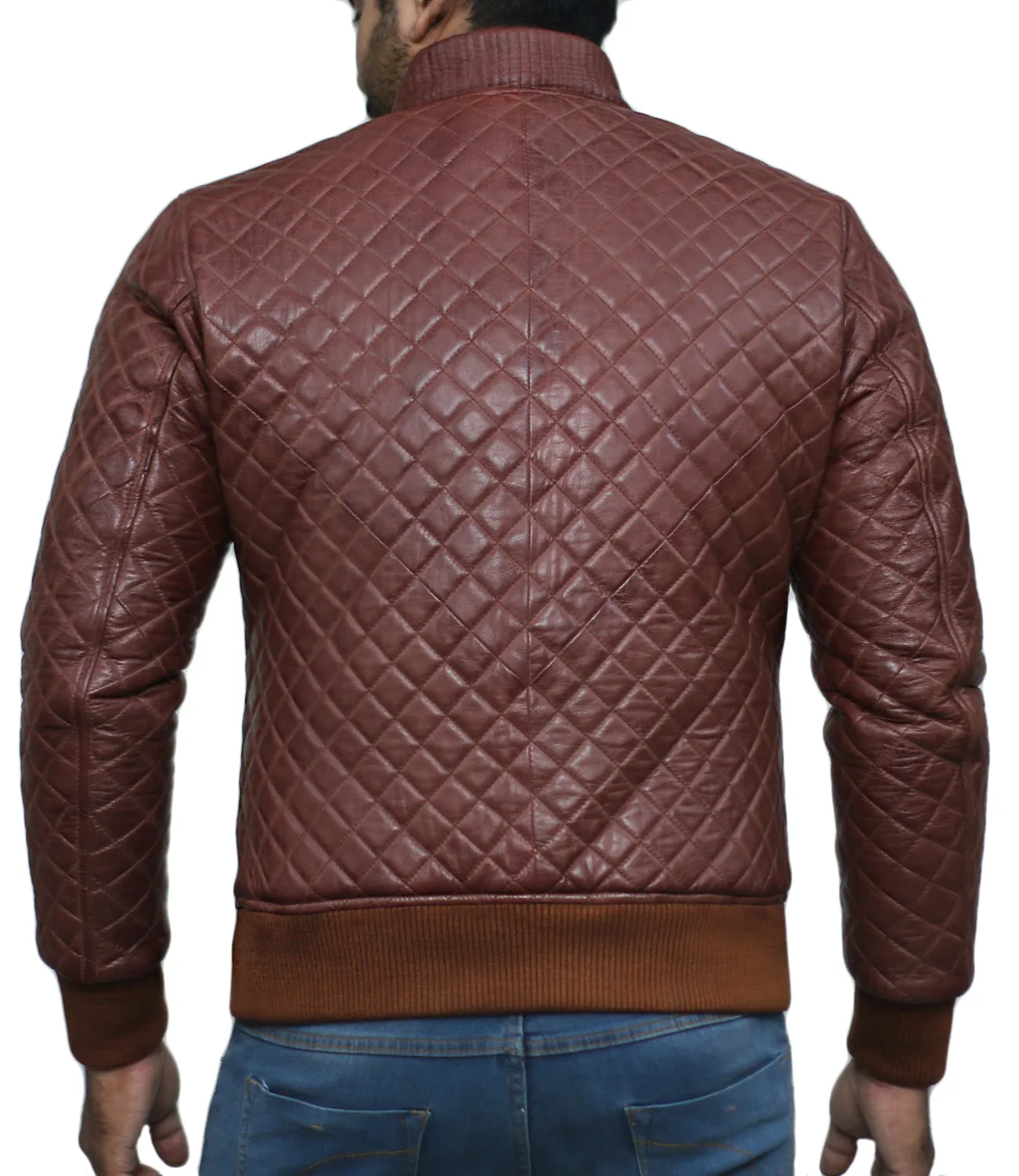 Glimmerix Green Bomber Leather Jacket