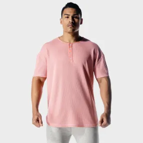 Golden Era Waffle Top - Flamingo Pink