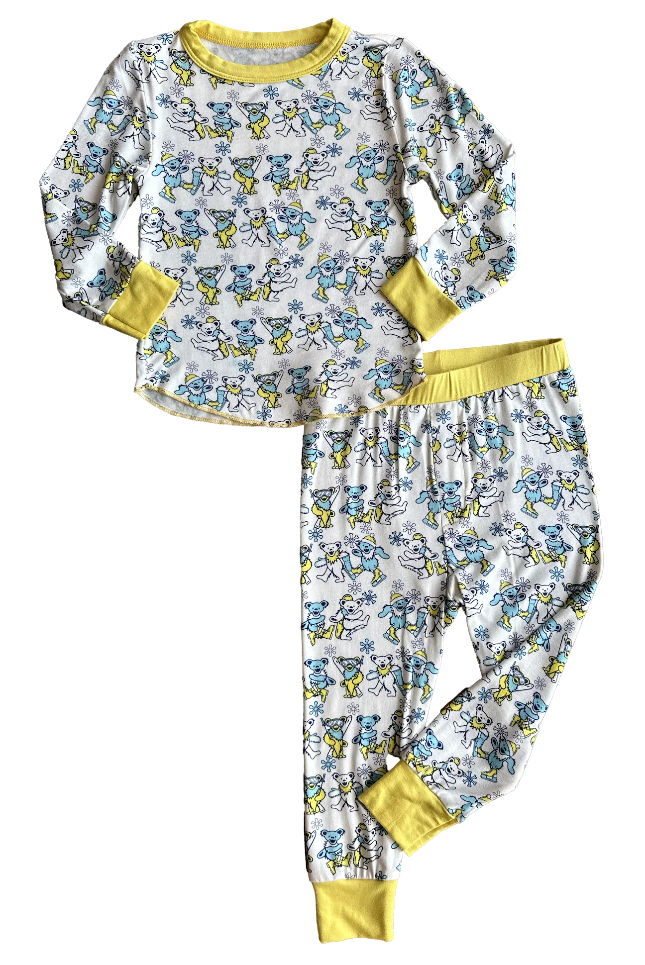 Grateful Dead Yellow Snow Bears  Bamboo Thermal Set