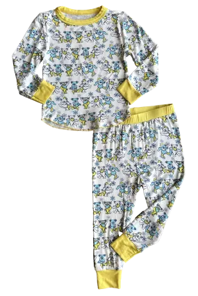 Grateful Dead Yellow Snow Bears  Bamboo Thermal Set