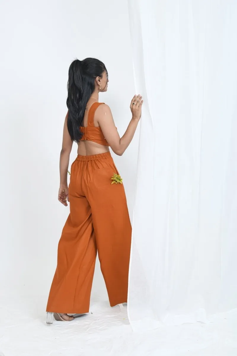 Hemp Wrap Pants | Rust - Limited Edition