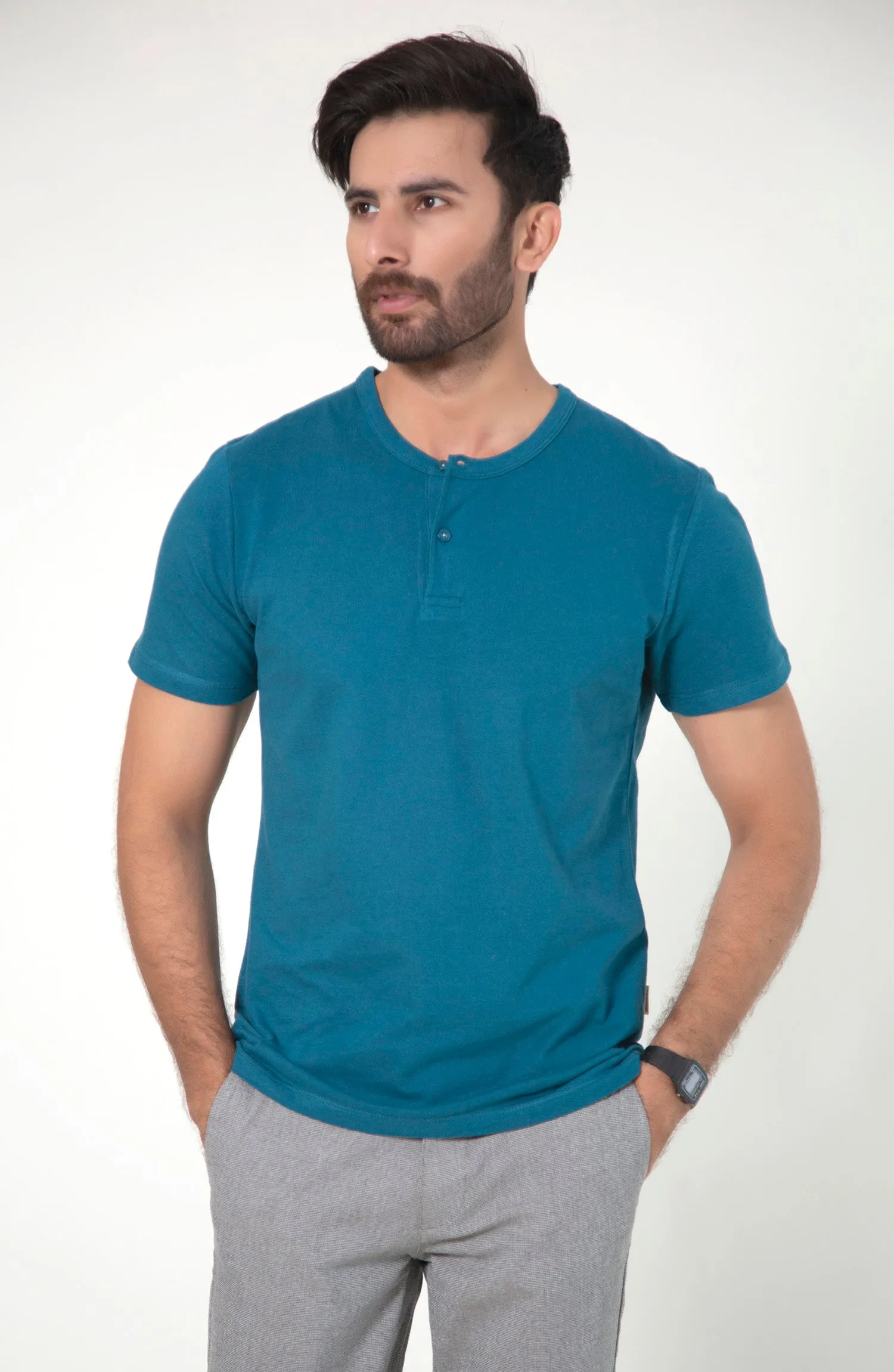 Henley Neck T-Shirt