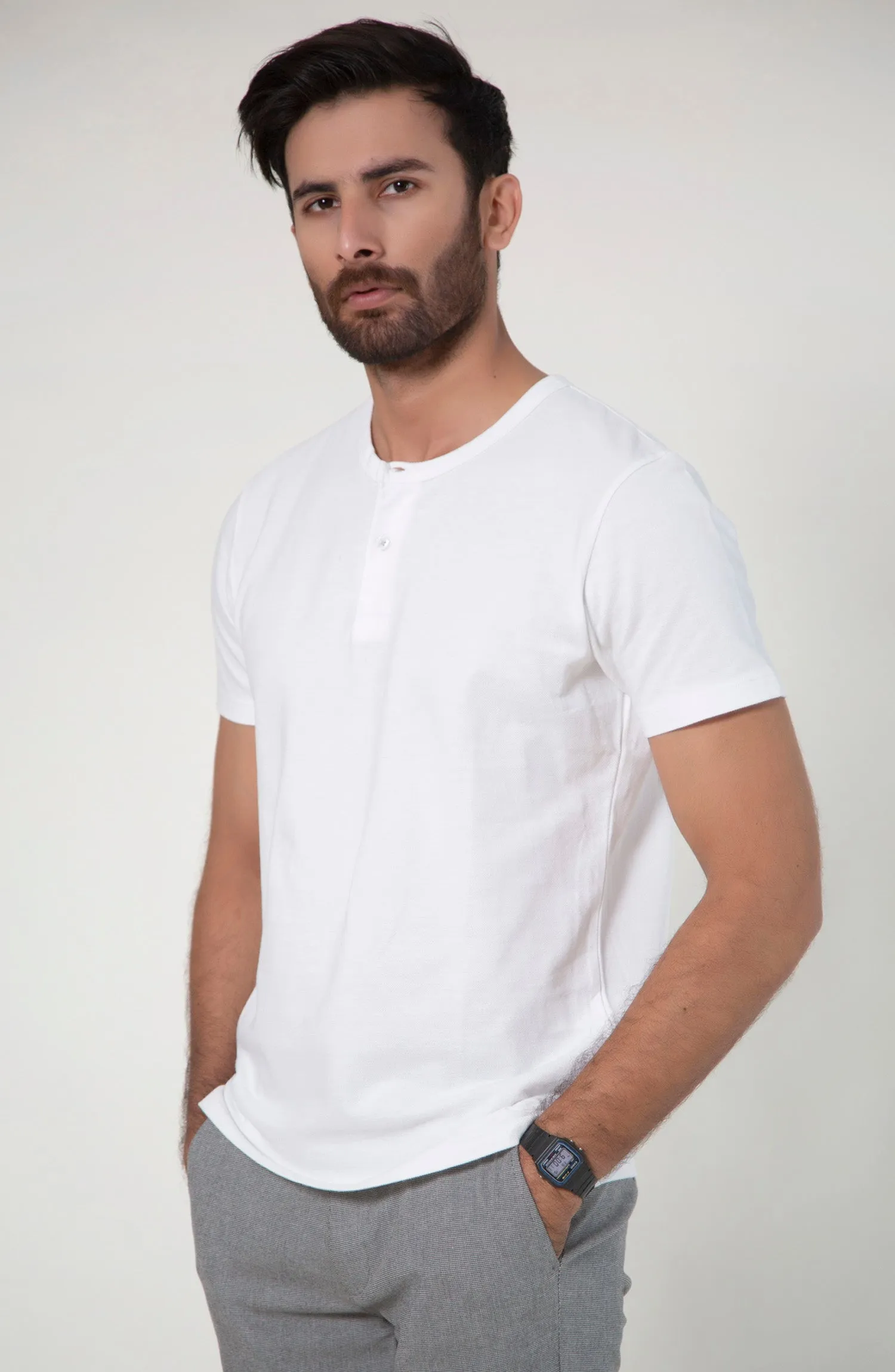 Henley Neck T-Shirt