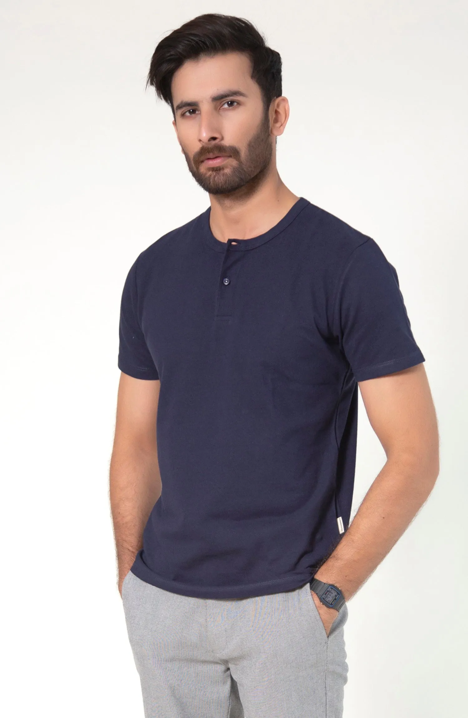 Henley Neck T-Shirt