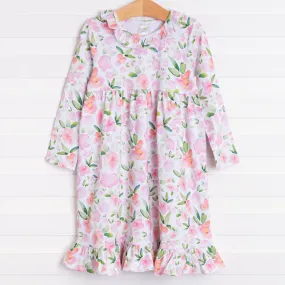 Hillary Knit Dress, Pink Floral