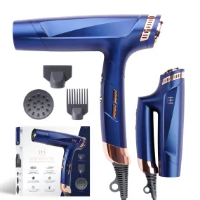 Hot & Hotter Powerflow Foldable Brushless Hair Dryer (Blue)