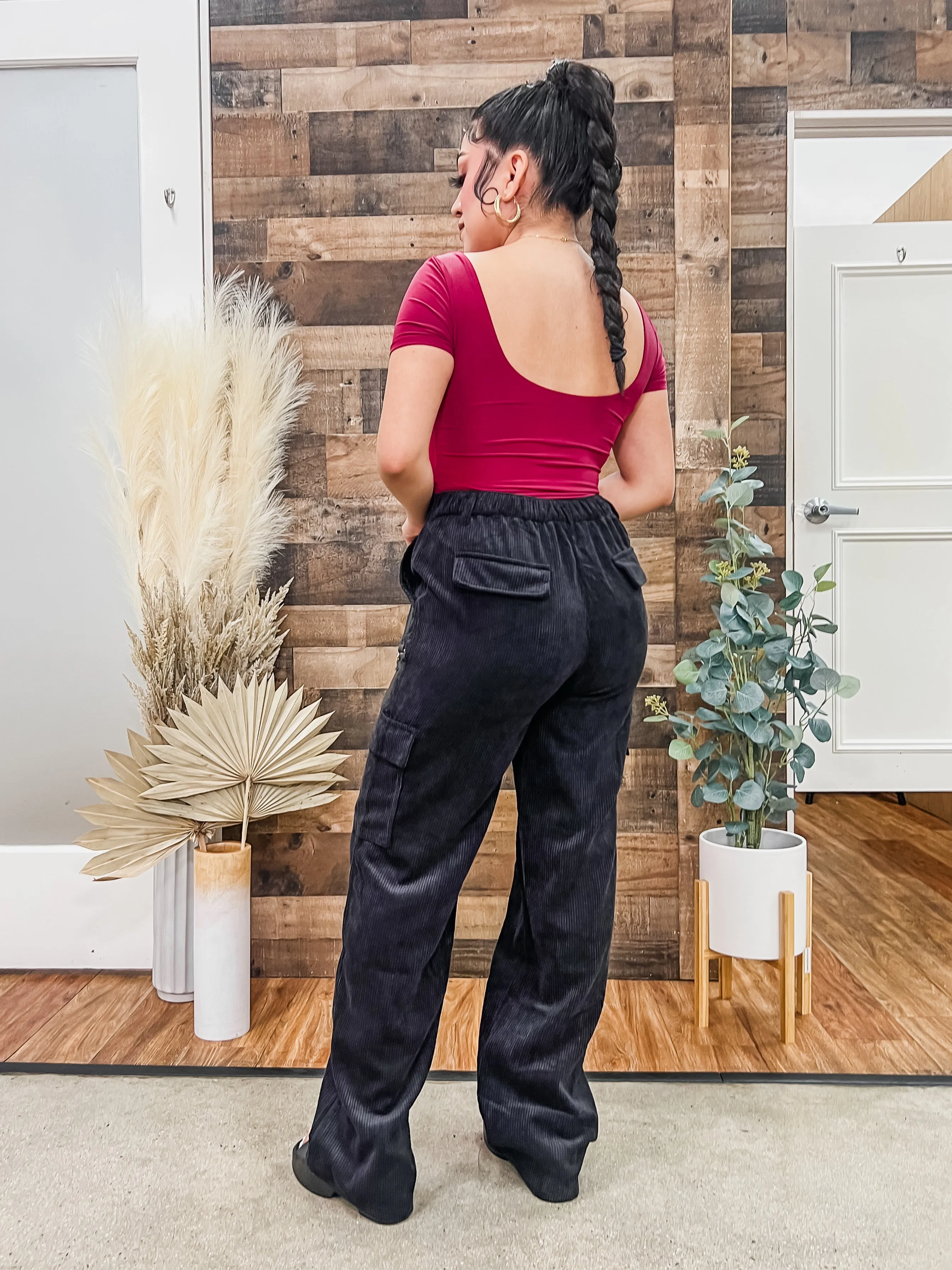 Jenna Corduroy High Waisted Pants