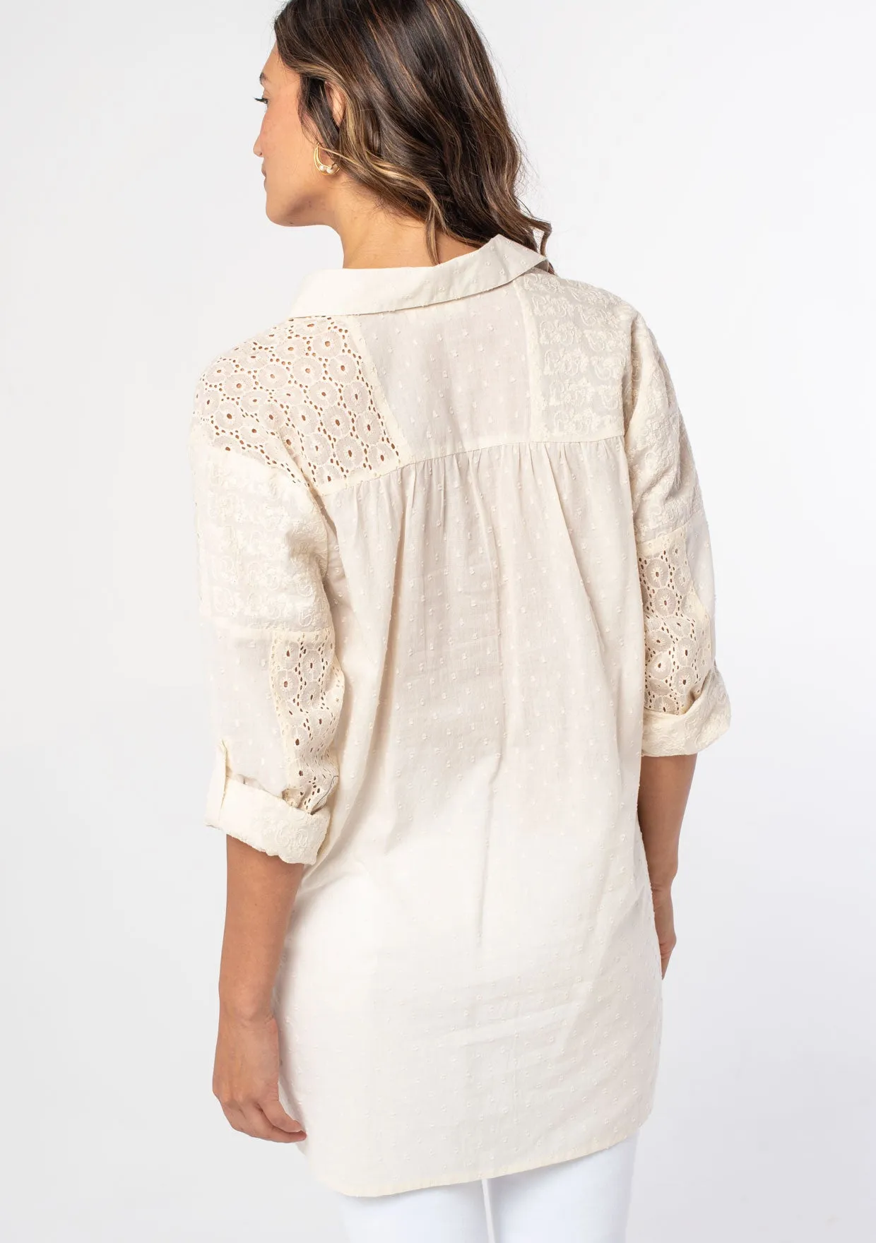 June Embroidered Tunic Shirt