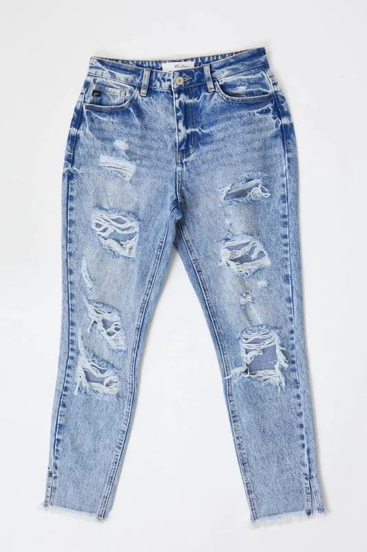 KanCan High Rise Mom Jean