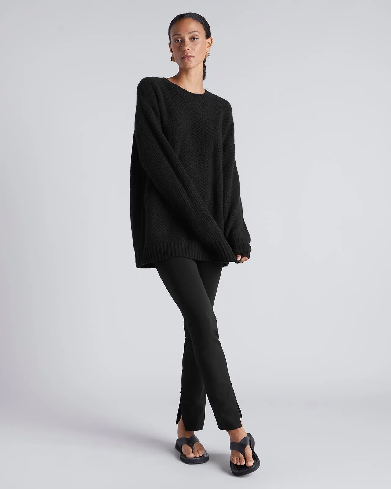 Kate Young x Splendid 100% Cashmere Tunic Sweater