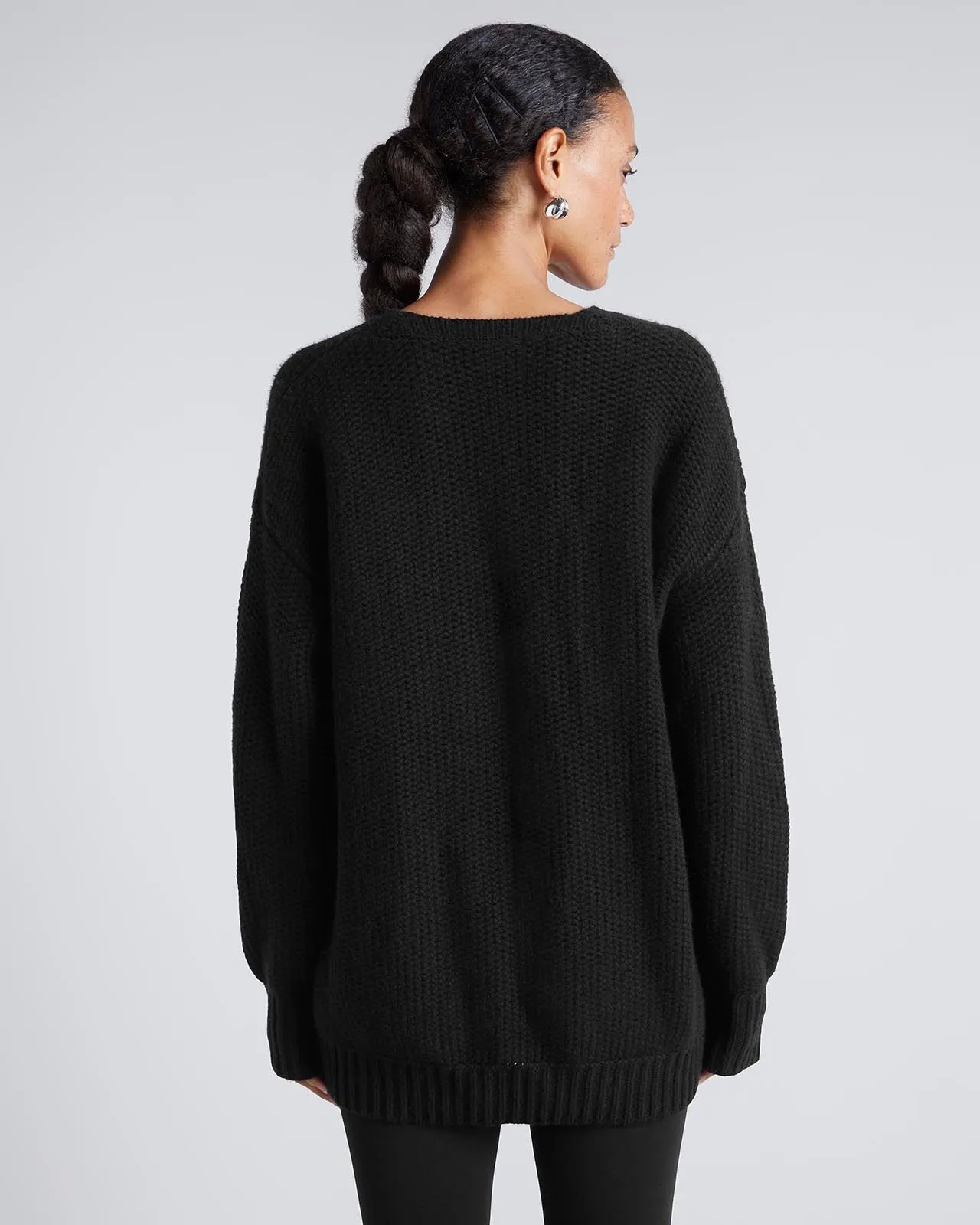 Kate Young x Splendid 100% Cashmere Tunic Sweater