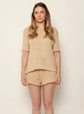 Katrina Knit Set Top-OATMEAL