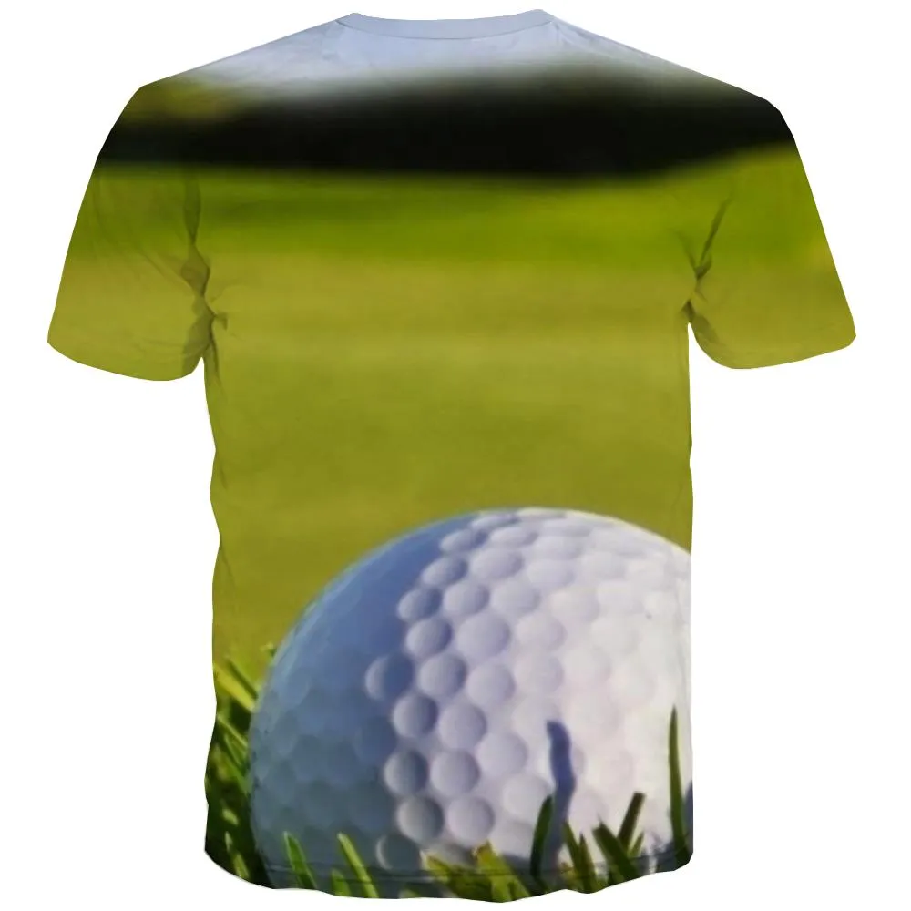 Lawn T shirts Men Golf Tshirts Cool Forest Tshirt Anime Natural Tshirts Novelty Game T shirts Funny