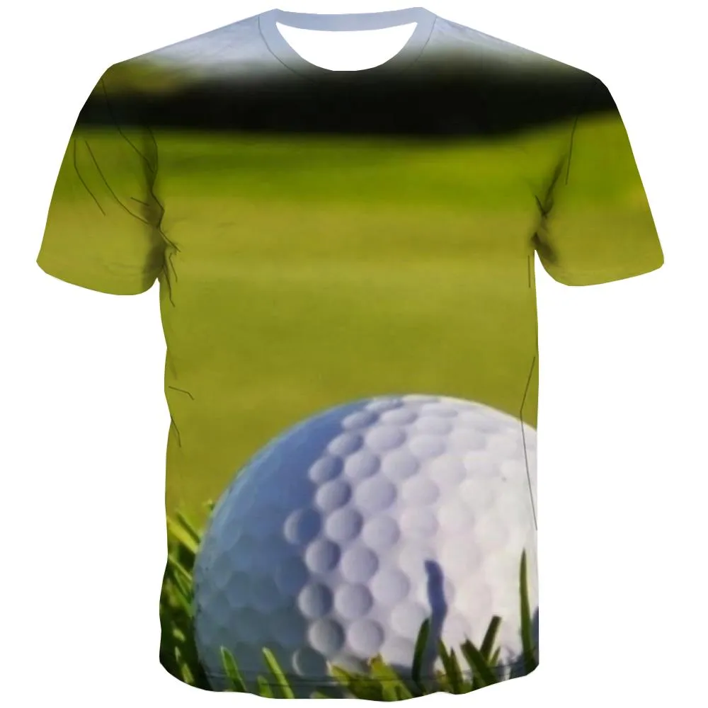 Lawn T shirts Men Golf Tshirts Cool Forest Tshirt Anime Natural Tshirts Novelty Game T shirts Funny