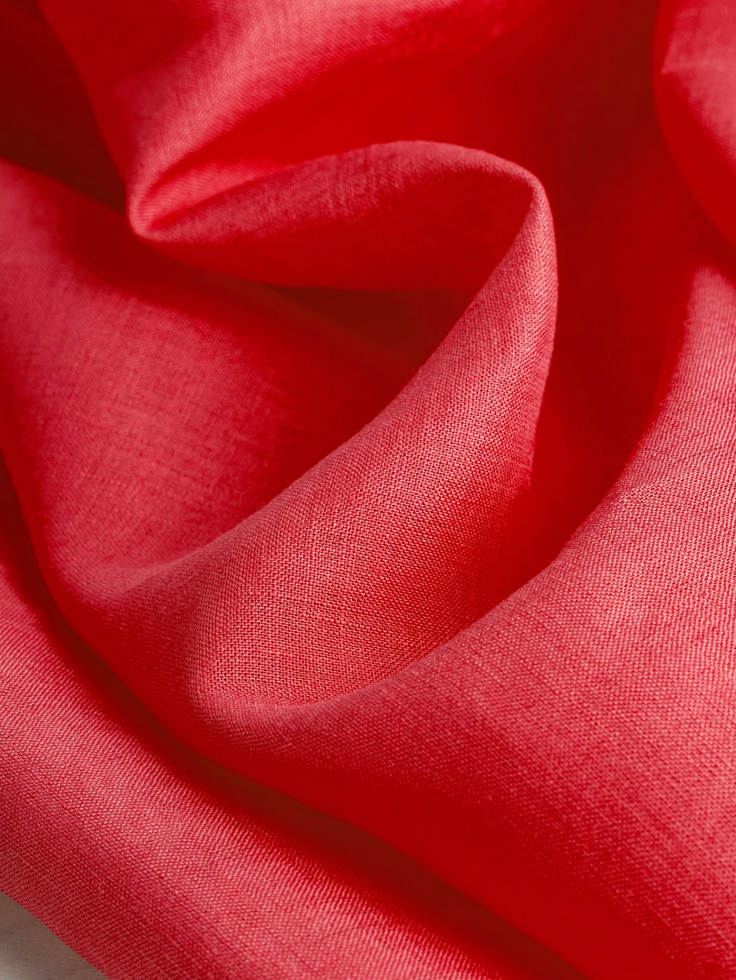 Lightweight European Linen - Red