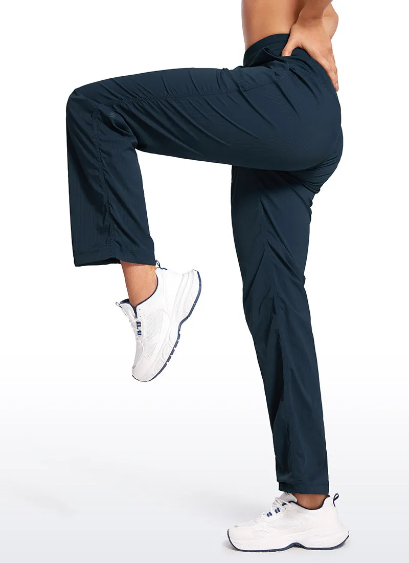 Lightweight Workout Straight Leg Pocket Pants 30"