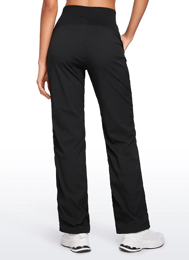 Lightweight Workout Straight Leg Pocket Pants 30"