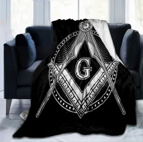 Master Mason Blue Lodge Blanket - Lightweight Soft Material