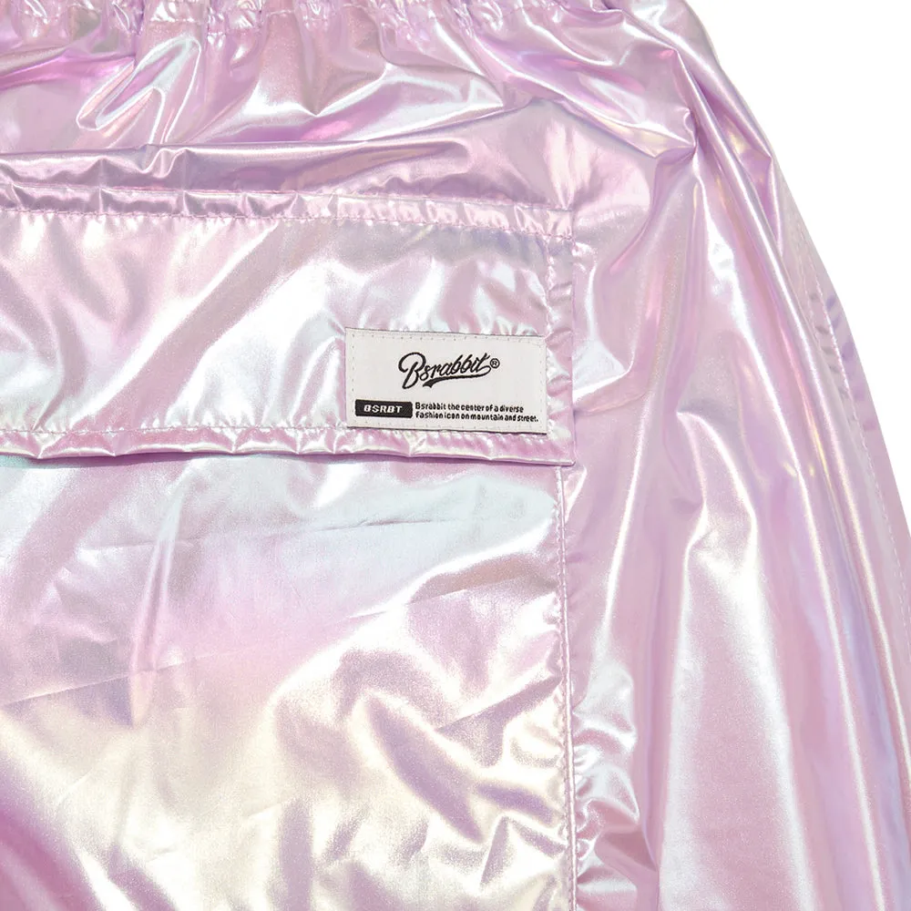 MELLOW SUPER WIDE VENTILATION PANTS HOLOGRAM PINK