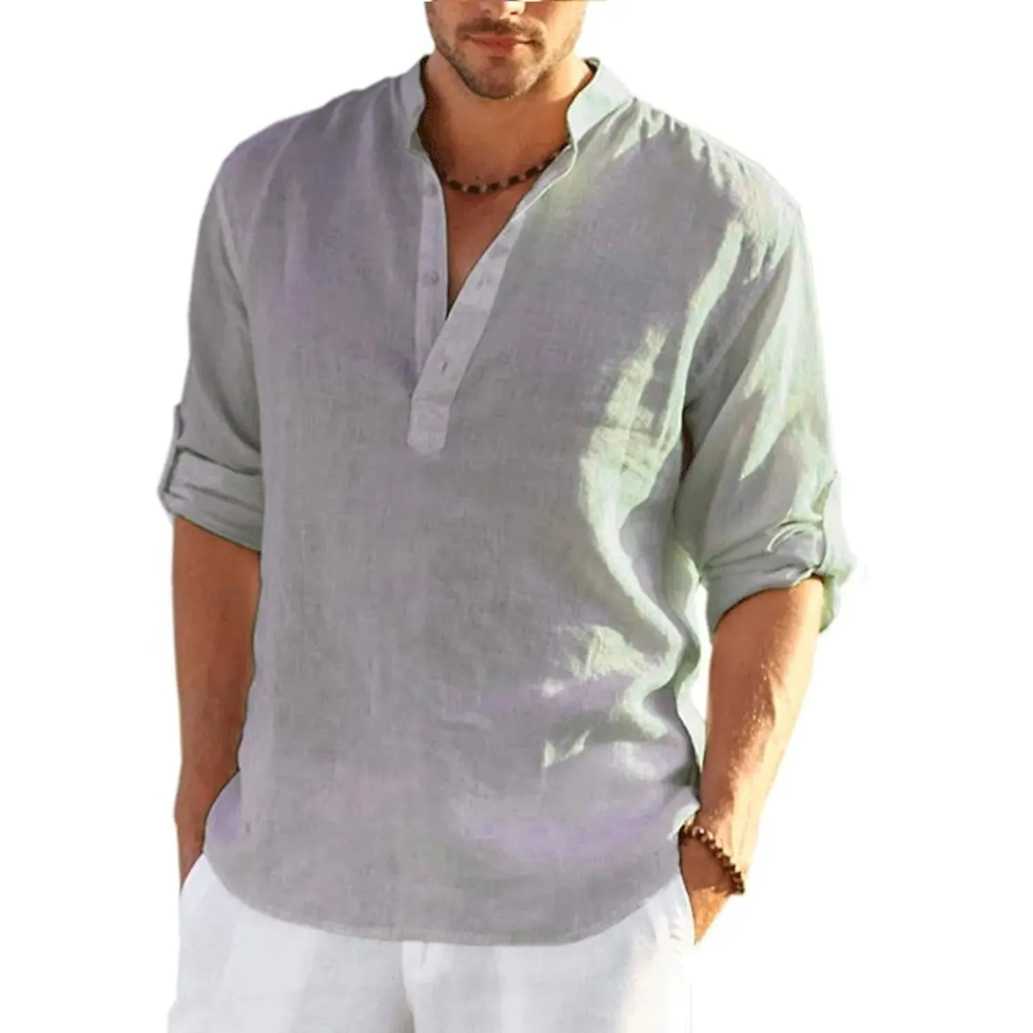 Men's Breathable Quick Dry Button Down Shirt T-Shirt Top