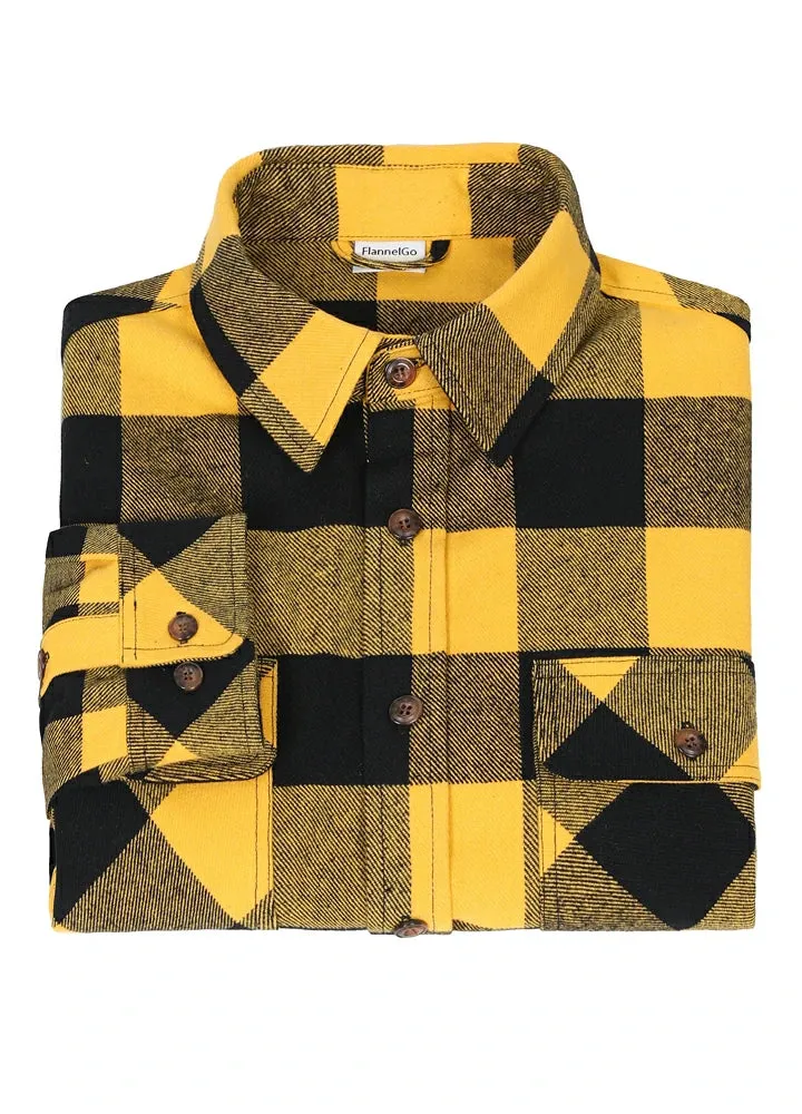 Men's Stalwart Heavyweight Flannel Shirts,10.6oz