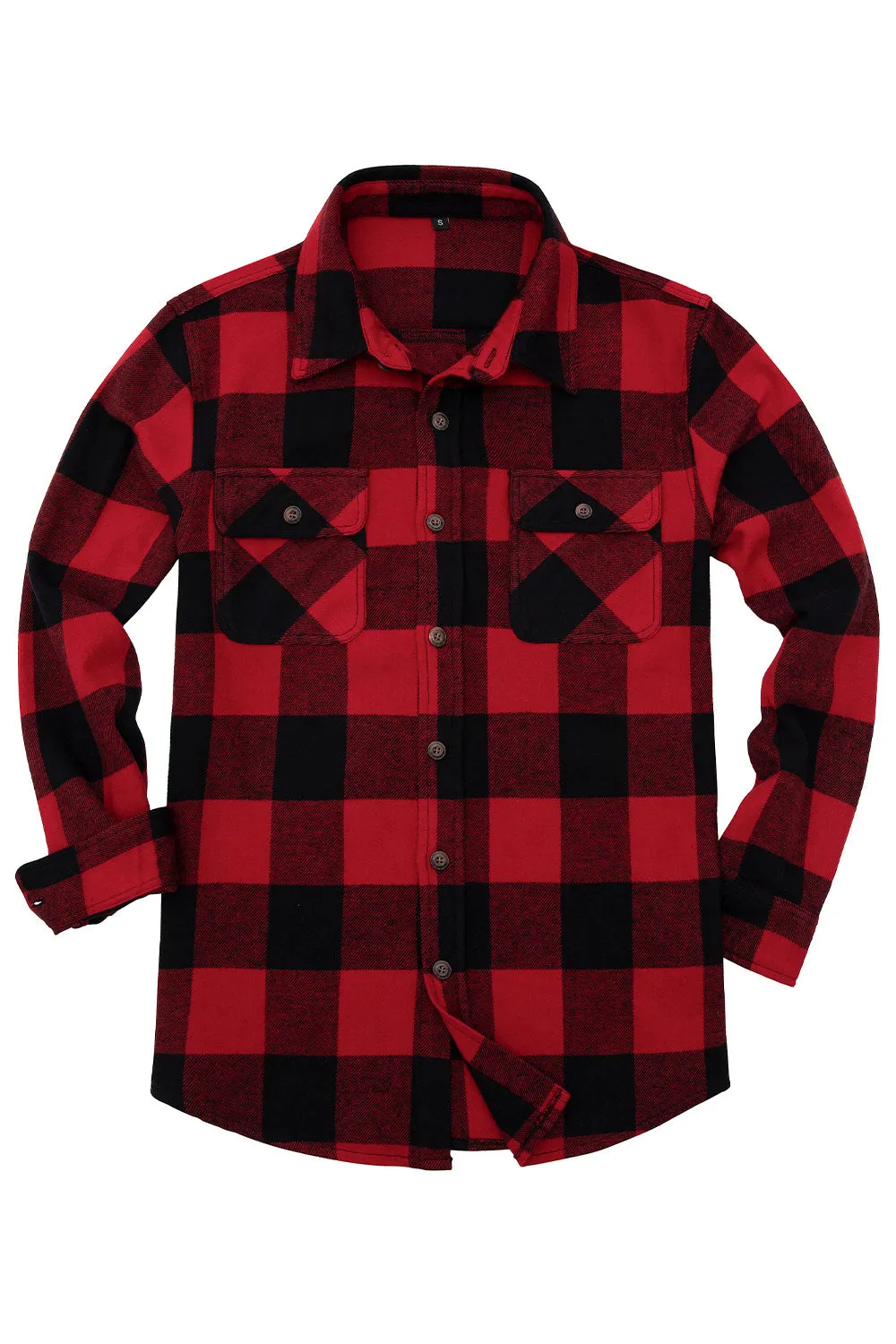 Men's Stalwart Heavyweight Flannel Shirts,10.6oz