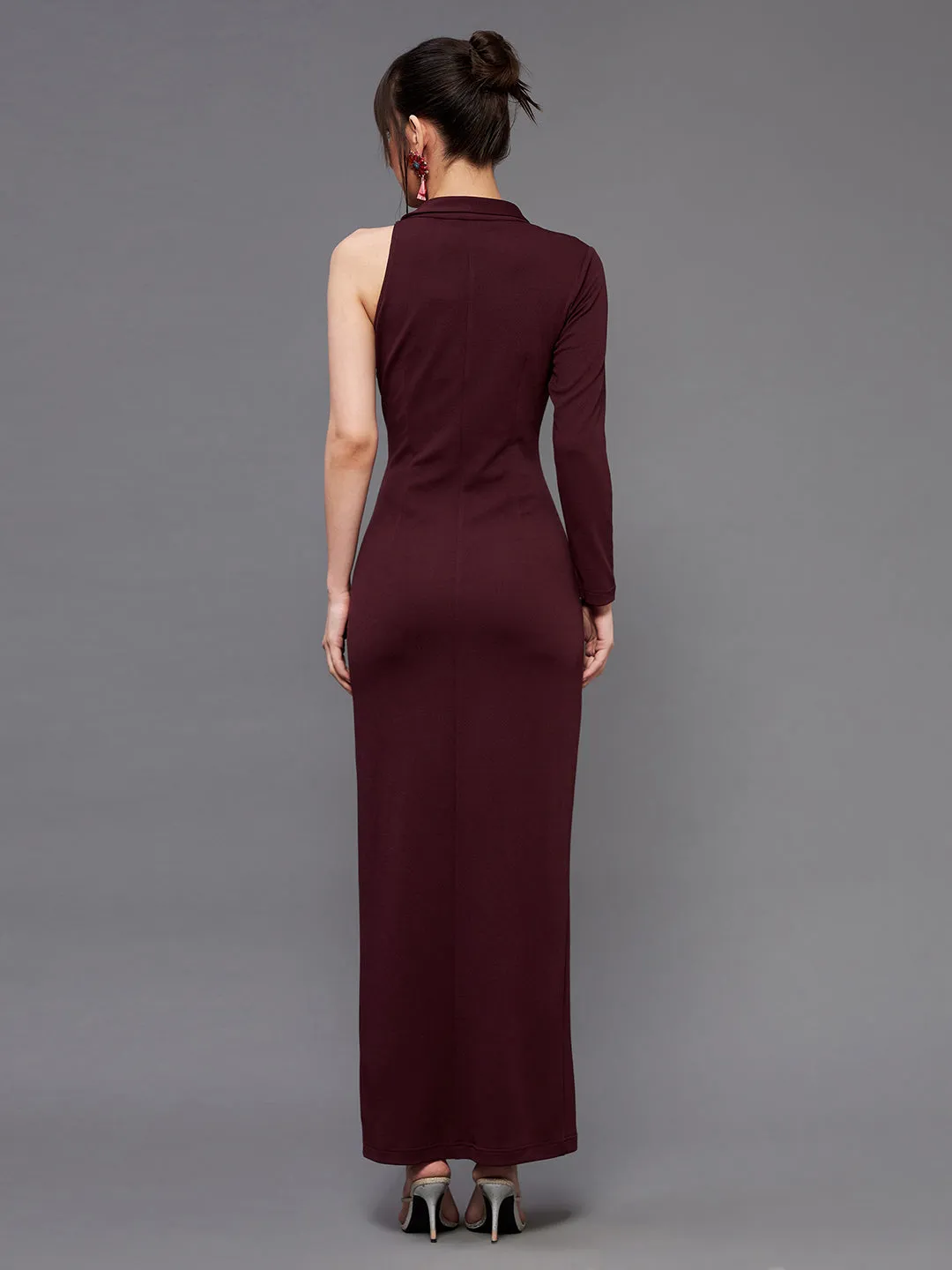 Midnight Elegance One-Shoulder Dress