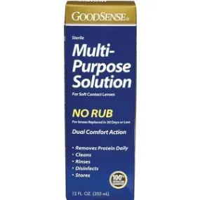 Multi-Purpose Saline Solution for Soft Contact Lenses, 12 oz.