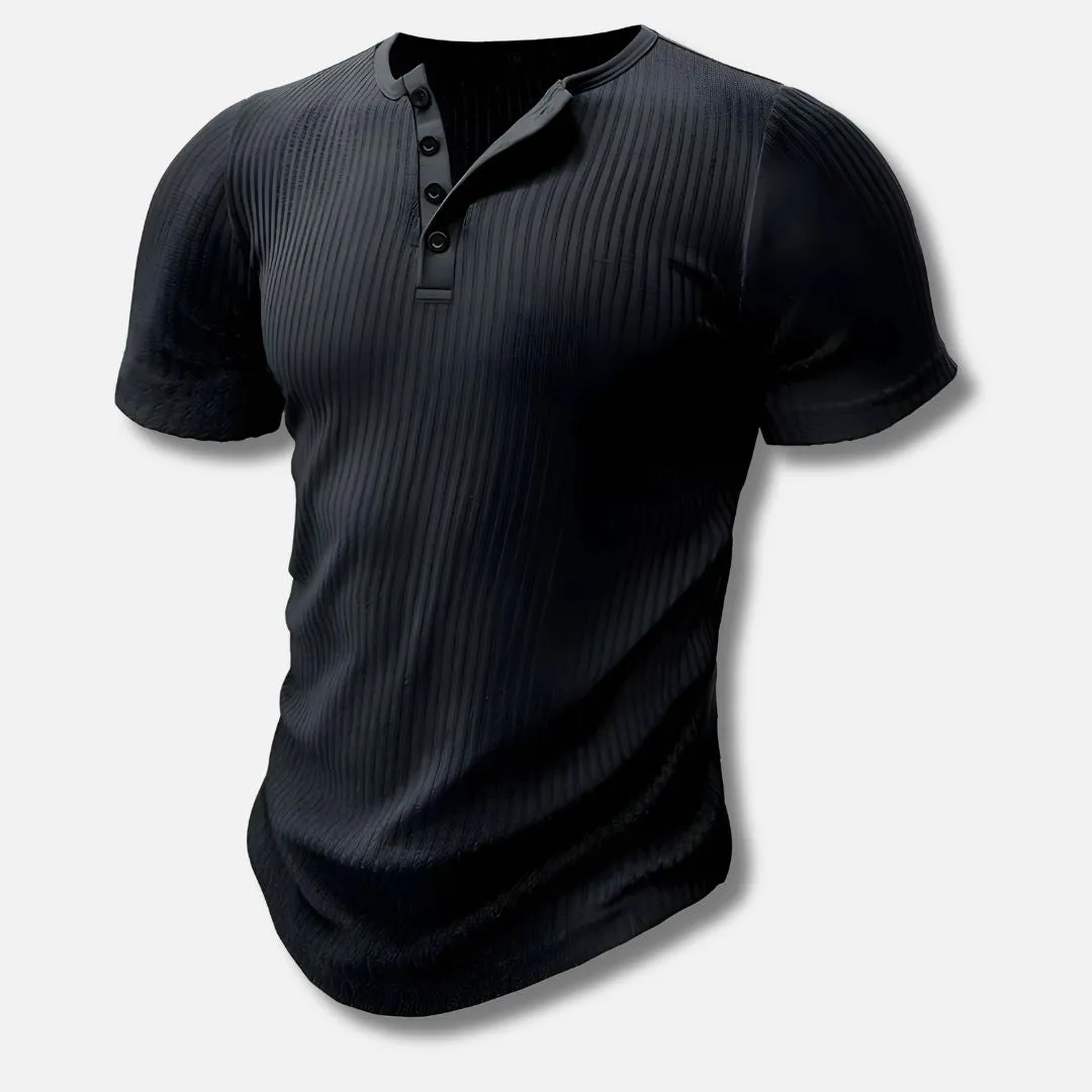 Muscle Fit Henley T-Shirt