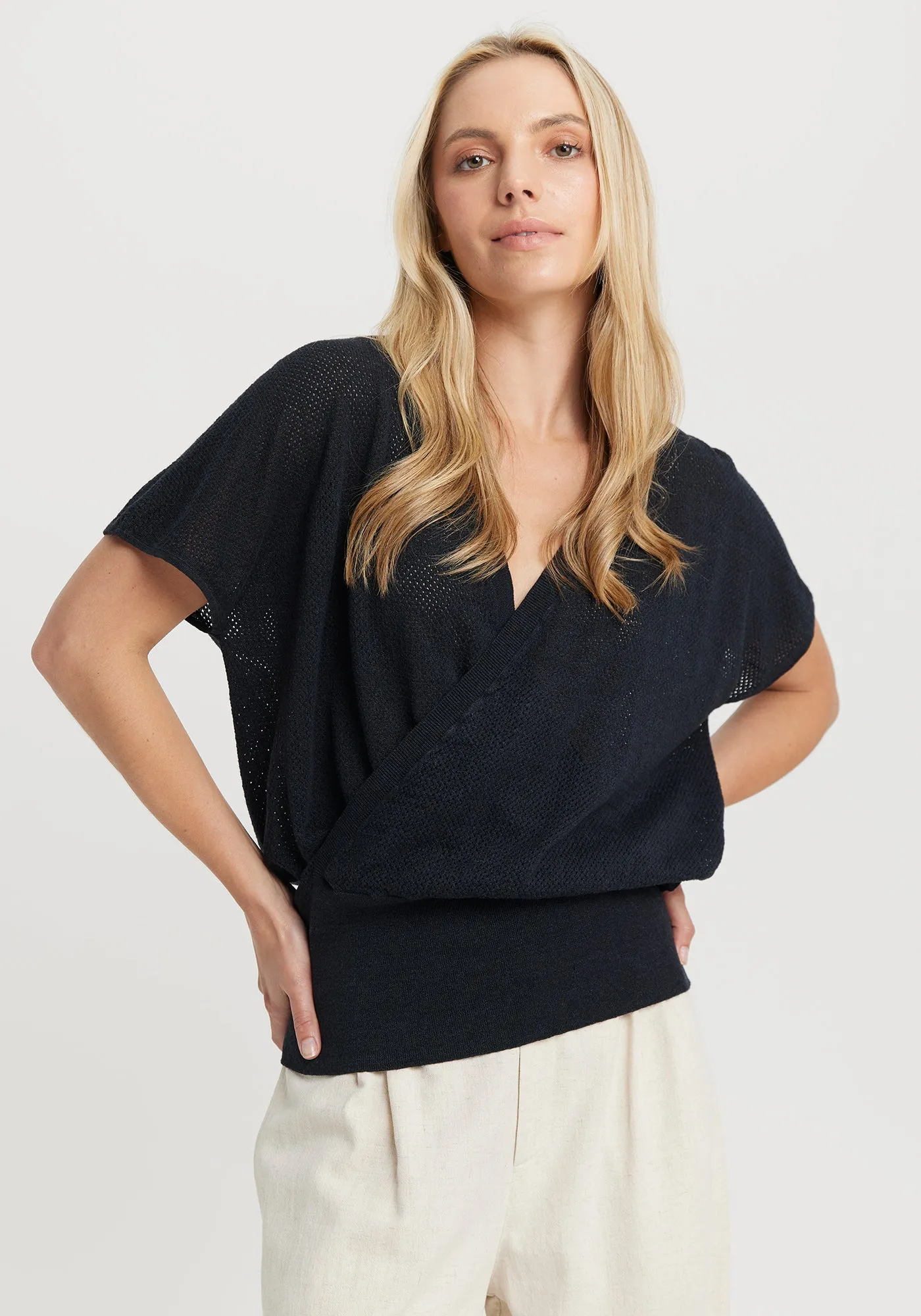 Naia Wrap Top