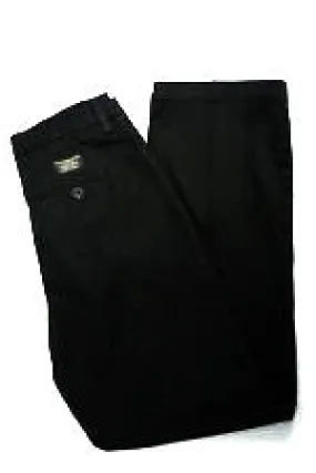 New- Banana Republic 'Gavin'- Black Cotton Chino Trousers- size 33x32