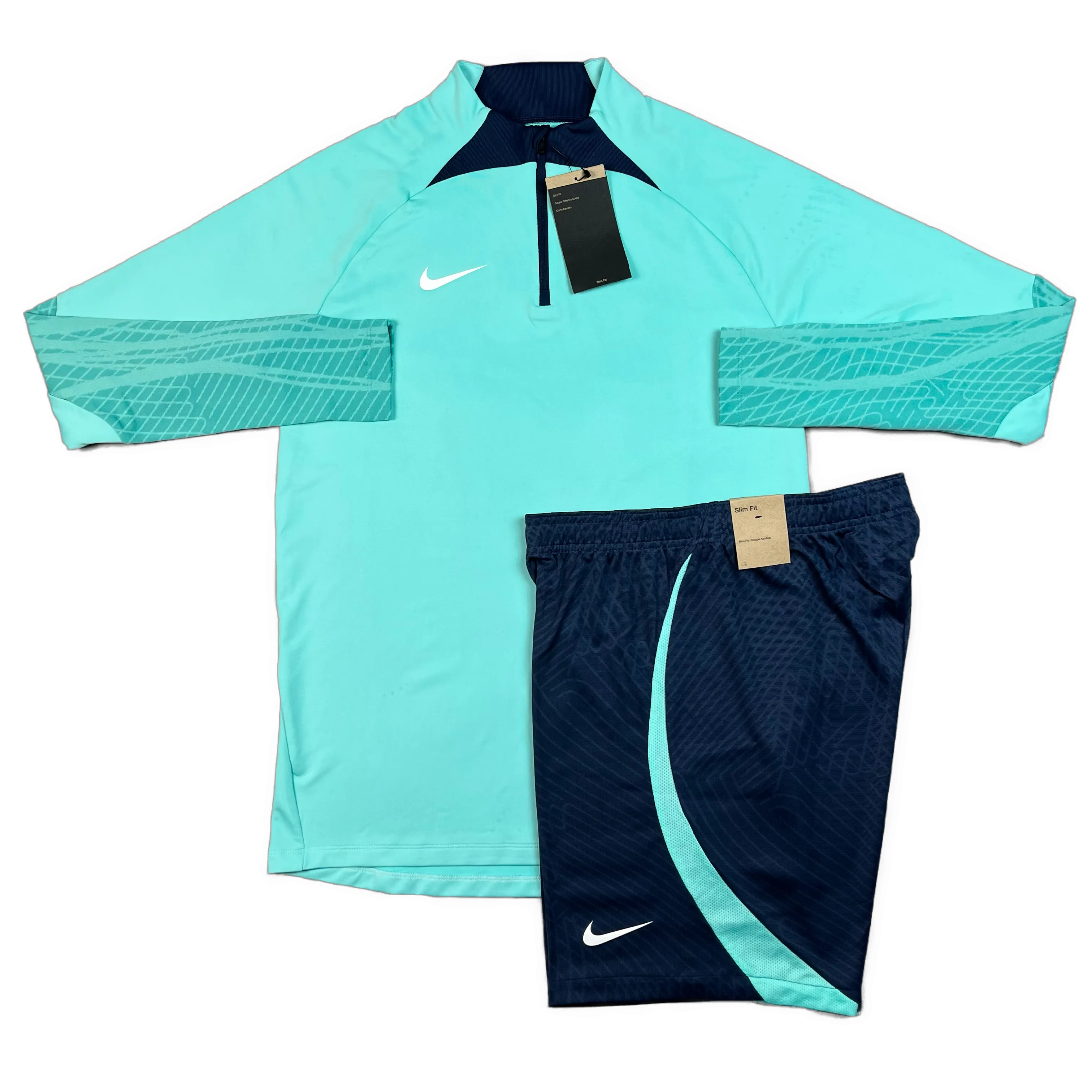 Nike Strike Half Zip / Shorts Set - Hyper Turquoise