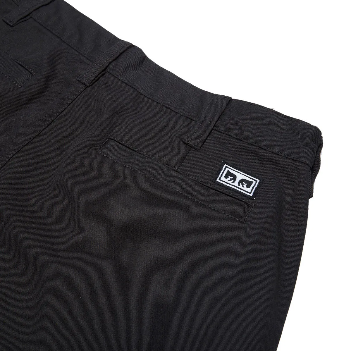 Obey Bigwig Giant Chino Pants - Washed Black